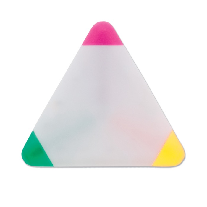 Evidenziatore pubblicitario triangolare 3 colori Triangle Green color bianco