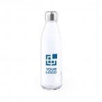 Colorate bottiglie d'acqua personalizzate 650ml UrbanStyle Crystal vista area di stampa