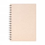 Block notes personalizzati A5 rigidi pagine righe kraft CardBoard color bianco seconda vista