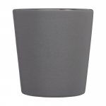 Tazza pubblicitaria in ceramica opaca in scatola regalo 280ml Largo color grigio scuro seconda vista posteriore