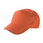 Cappellino baseball colorato con chiusura a velcro ClearLine color arancione prima vista