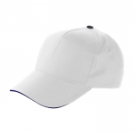 Cappellino baseball colorato con chiusura a velcro ClearLine color bianco prima vista