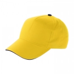 Cappellino baseball colorato con chiusura a velcro ClearLine color giallo prima vista