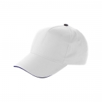 Cappellino baseball colorato con chiusura a velcro ClearLine color bianco seconda vista