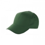 Cappellino baseball colorato con chiusura a velcro ClearLine color verde terza vista