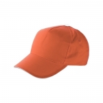 Cappellino baseball colorato con chiusura a velcro ClearLine color arancione seconda vista