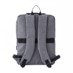 Zaini con logo multitasche imbottite con USB e porta pc 15” Activewear color grigio seconda vista