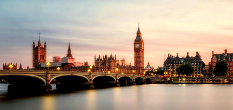 vista di londra con la torre