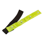 Braccialetto riflettente e regolabile con 4 LED rossi e funzione flash color giallo terza vista