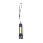 Torcia ricaricabile con 1 luce LED e 10 luci COB sul manico color nero prima vista