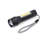 Torcia ricaricabile con 1 luce LED e 10 luci COB sul manico