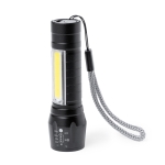 Torcia ricaricabile con 1 luce LED e 10 luci COB sul manico seconda vista