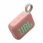 Altoparlante Bluetooth della JBL Go 4 dal suono chiaro e potente color rosa vista principale