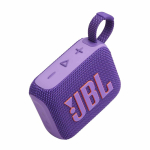 Altoparlante Bluetooth della JBL Go 4 dal suono chiaro e potente color viola vista principale