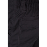 Pantaloni multitasche unisex in cotone e poliestere 240 g/m2 Velilla color nero sesta vista