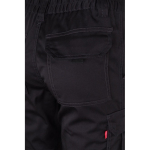 Pantaloni multitasche unisex in cotone e poliestere 240 g/m2 Velilla color nero settima vista