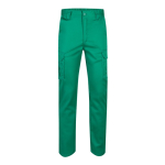 Pantaloni multitasche unisex in cotone e poliestere 240 g/m2 Velilla color verde seconda vista