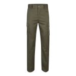 Pantaloni multitasche unisex in cotone e poliestere 240 g/m2 Velilla color verde militare seconda vista