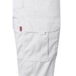 Pantaloni da lavoro unisex con tasche 290 g/m2 Velilla color bianco quinta vista