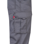 Pantaloni da lavoro unisex con tasche 290 g/m2 Velilla color grigio quinta vista