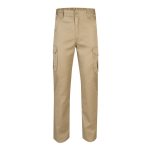 Pantaloni da lavoro unisex con tasche 290 g/m2 Velilla color naturale seconda vista