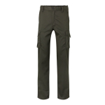 Pantaloni da lavoro unisex con tasche 290 g/m2 Velilla color verde militare seconda vista