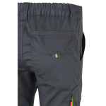 Pantaloni lavoro elasticizzati extragrande con tasche 240 g/m2 Velilla color grigio sesta vista