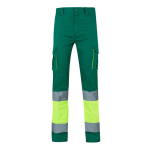 Pantaloni lavoro elasticizzati extragrande con tasche 240 g/m2 Velilla color verde seconda vista