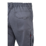 Pantaloni da lavoro unisex con bande riflettenti 240 g/m2 Velilla color grigio quinta vista