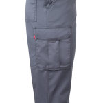 Pantaloni da lavoro unisex con bande riflettenti 240 g/m2 Velilla color grigio sesta vista