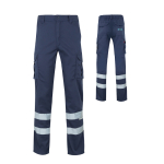 Pantaloni da lavoro unisex con bande riflettenti 240 g/m2 Velilla vista principale