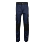 Pantaloni in sargia da lavoro in cotone e poliestere 240 g/m2 Velilla color blu seconda vista