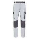 Pantaloni in sargia da lavoro in cotone e poliestere 240 g/m2 Velilla color bianco seconda vista