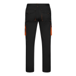 Pantaloni da lavoro unisex in cotone e poliestere 240 g/m2 Velilla color arancione