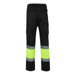 Pantaloni da lavoro multitasche in cotone e poliestere 210g/m2 Velilla color nero