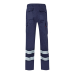 Pantaloni da lavoro in sargia in cotone e poliestere 200 g/m2 Velilla color blu