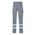 Pantaloni da lavoro in sargia in cotone e poliestere 200 g/m2 Velilla color grigio seconda vista