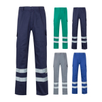 Pantaloni da lavoro in sargia in cotone e poliestere 200 g/m2 Velilla vari colori