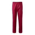 Pantaloni unisex cotone e poliestere vita elasticizzata 190g/m2 Velilla color bordò