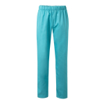 Pantaloni unisex cotone e poliestere vita elasticizzata 190g/m2 Velilla color turchese