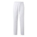 Pantaloni in sargia cotone e poliestere color bianco 190 g/m2 Velilla color bianco