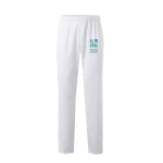 Pantaloni in sargia cotone e poliestere color bianco 190 g/m2 Velilla vista principale