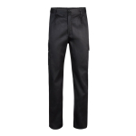 Pantaloni multitasche unisex in cotone e poliestere 200 g/m2 Velilla color nero seconda vista