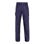 Pantaloni multitasche unisex in cotone e poliestere 200 g/m2 Velilla color blu seconda vista