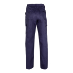 Pantaloni multitasche unisex in cotone e poliestere 200 g/m2 Velilla color blu