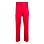 Pantaloni multitasche unisex in cotone e poliestere 200 g/m2 Velilla color rosso seconda vista