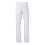 Pantaloni multitasche unisex in cotone e poliestere 200 g/m2 Velilla color bianco