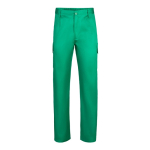 Pantaloni multitasche unisex in cotone e poliestere 200 g/m2 Velilla color verde seconda vista