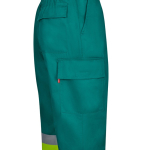 Pantaloni da lavoro unisex in poliestere e cotone 190 g/m2 Velilla color verde quinta vista