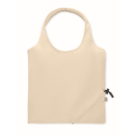 Borsa pieghevole per la spesa in cotone riciclato e rPET 140 g/m² color beige quarta vista